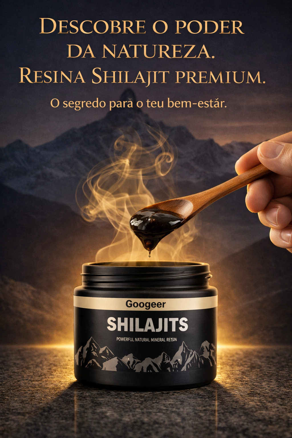 Leitura do rótulo de um suplemento de Shilajit