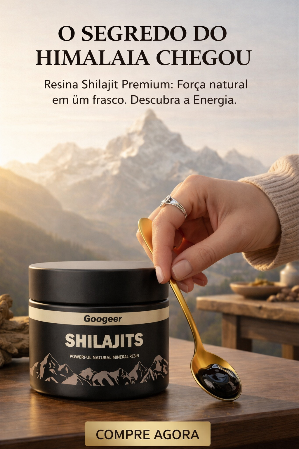 Representação visual dos minerais associados ao Shilajit
